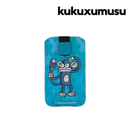 FUNDA KUKUXUMUSU P/GALAXY SIII/SIMILARES MONKEY USB SIZE XL BLUE (PN KUFM142)